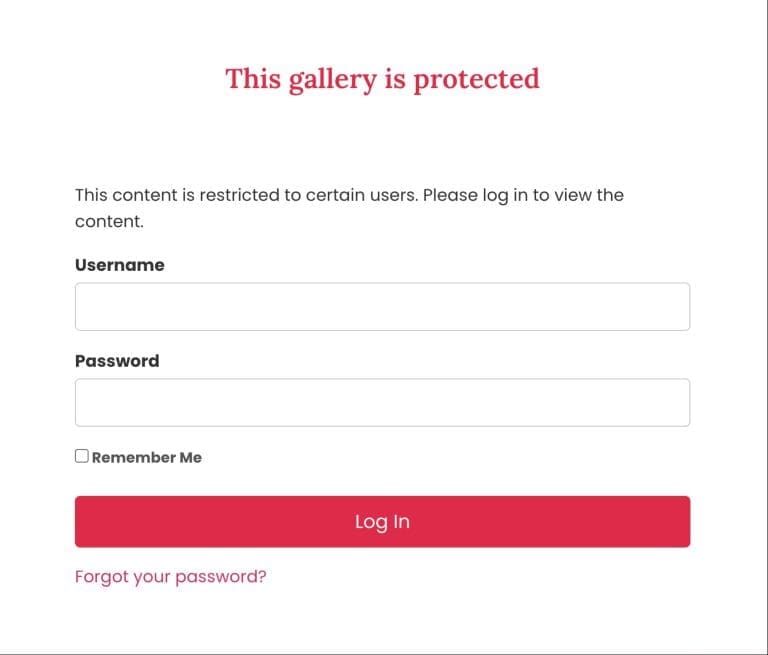 Login Protection Form